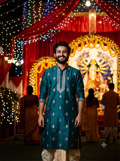 ChatGPT Durga Puja Photo Editing Prompts For Boys