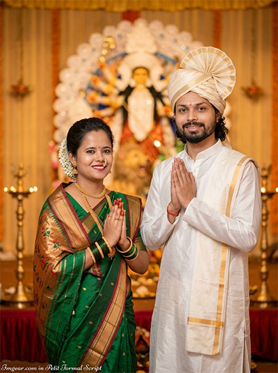 ChatGPT Durga Puja Photo Editing Prompts For Couple