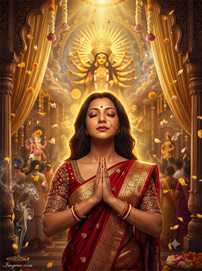 ChatGPT Durga Puja Photo Editing Prompts For Girls