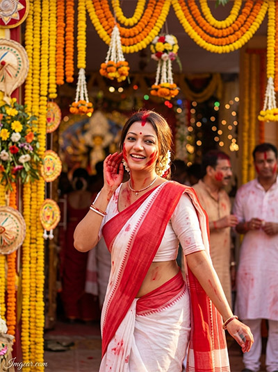 ChatGPT Durga Puja Photo Editing Prompts For Girls