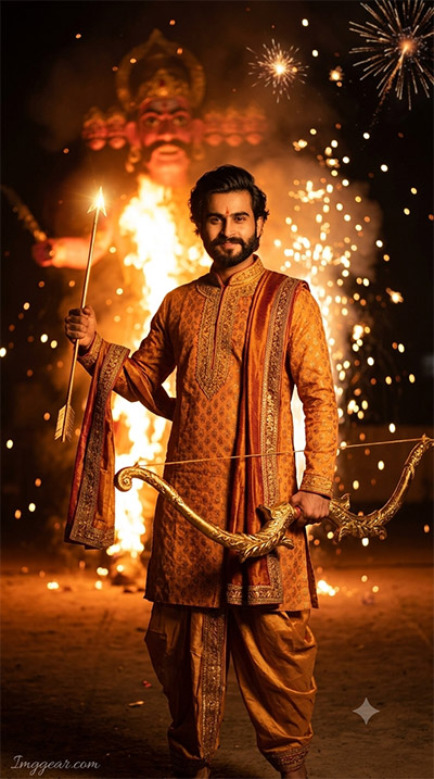 ChatGPT Dussehra AI Photo Prompts For Boys