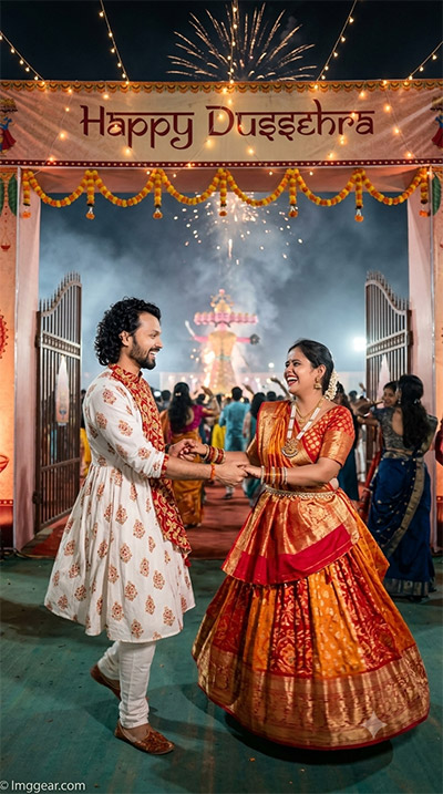 ChatGPT Dussehra AI Photo Prompts For Couple