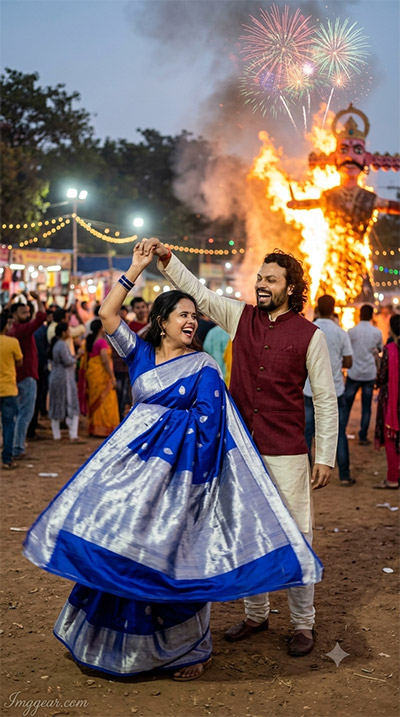 ChatGPT Dussehra AI Photo Prompts For Couple