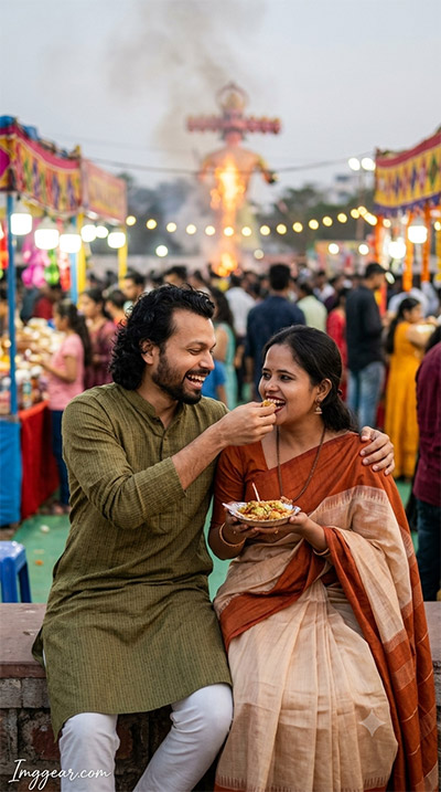 ChatGPT Dussehra AI Photo Prompts For Couple