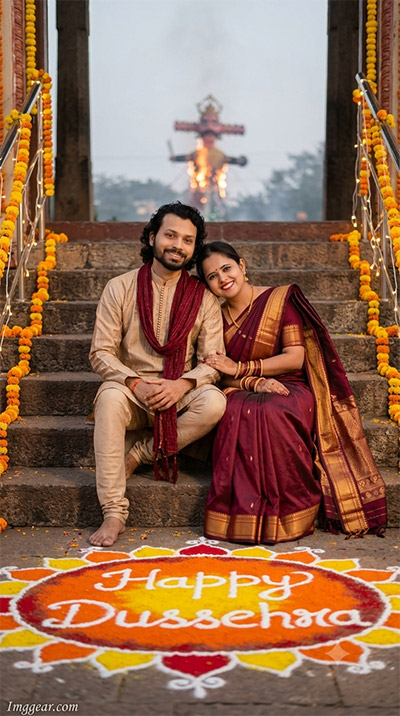 ChatGPT Dussehra AI Photo Prompts For Couple
