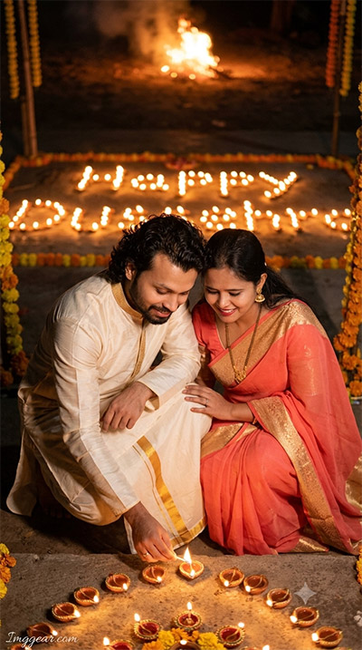 ChatGPT Dussehra AI Photo Prompts For Couple