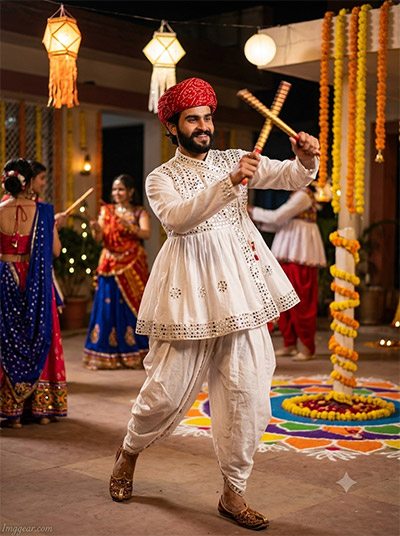 ChatGPT Navratri Garba Boys AI Photo Prompts