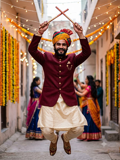 ChatGPT Navratri Garba Boys AI Photo Prompts