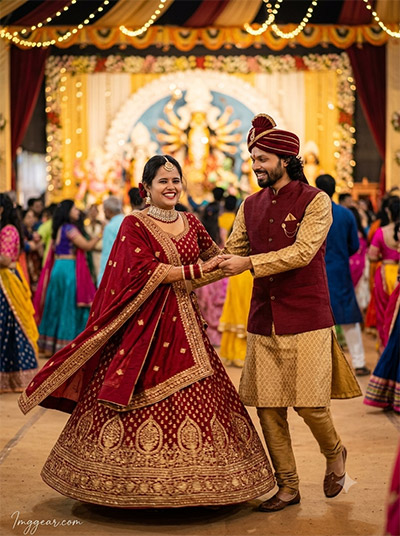 ChatGPT Navratri Garba Couple AI Photo Prompts