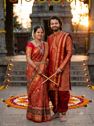 ChatGPT Navratri Garba Couple AI Photo Prompts