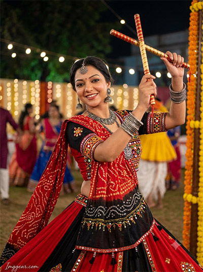 ChatGPT Navratri Garba Girls AI Photo Prompts