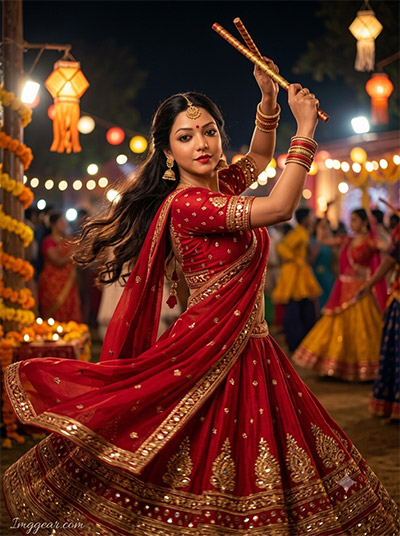 ChatGPT Navratri Garba Girls AI Photo Prompts