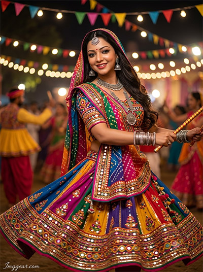 ChatGPT Navratri Garba Girls AI Photo Prompts