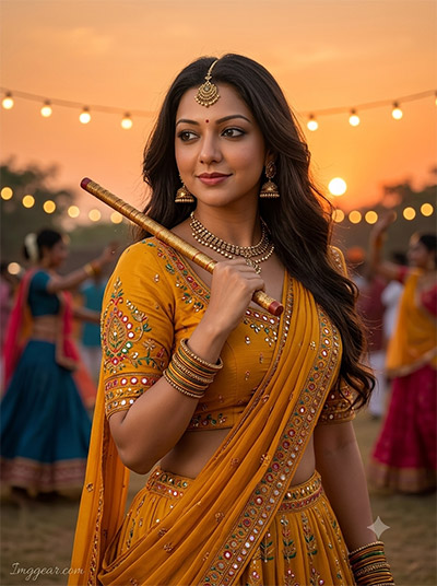 ChatGPT Navratri Garba Girls AI Photo Prompts