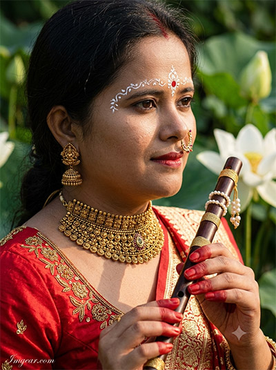 Cute Girl Krishna Prompt