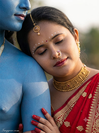 Cute Girl Krishna Prompt