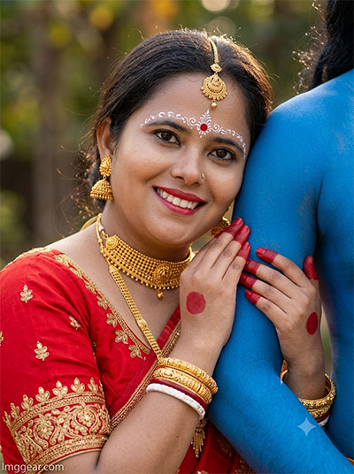 Cute Girl Krishna Prompt