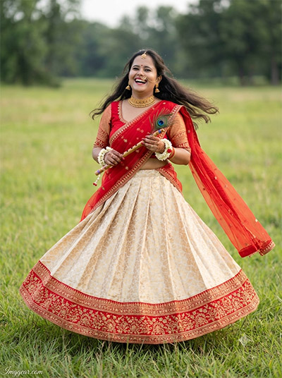 Cute Girl Krishna Prompt