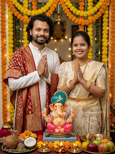 Ganesh Chaturthi AI Photo Prompt
