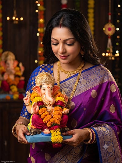 Ganpati Bappa Hug AI Prompt