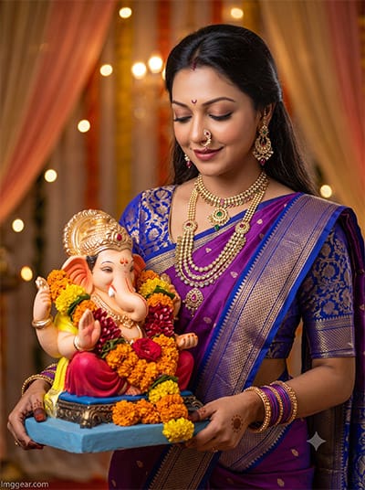 Ganpati Bappa Hug AI Prompt