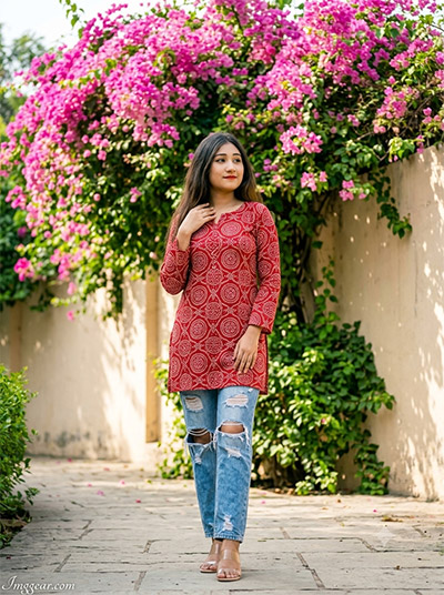 Gemini AI Girl In Kurti Denim Prompts
