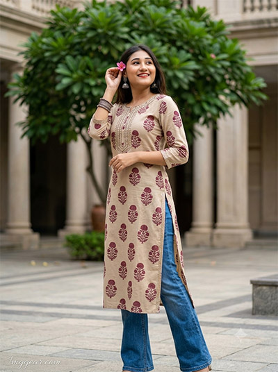 Gemini AI Girl In Kurti Denim Prompts