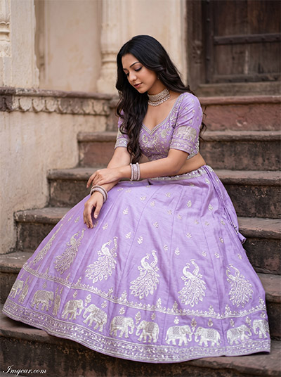 Gemini Girl Lehenga Photo Prompt