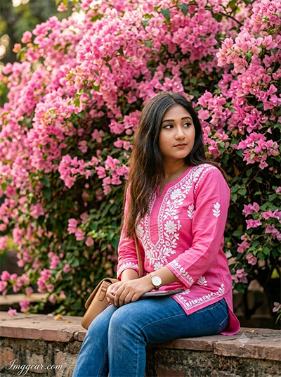 Kurti And Denim Jeans Gemini Prompt