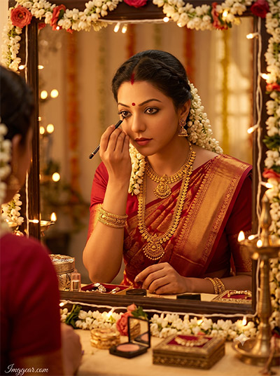 Mirror Kajal Look AI Photo Editing Prompts