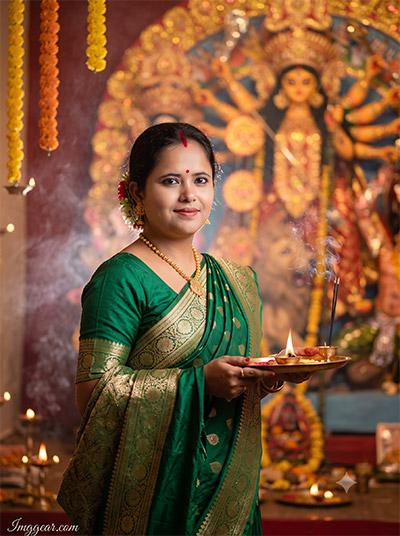 Navratri 9 Days 9 Colors AI Photo Prompts 2026
