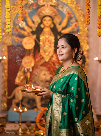 Navratri 9 Days 9 Colors AI Photo Prompts 2026