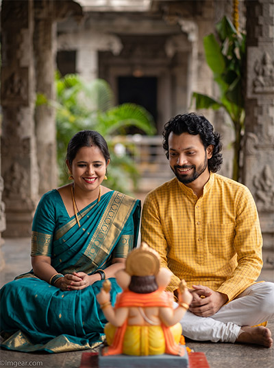 Photo With Bappa AI Prompt