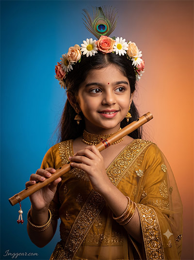 Prompt Seen Krishna Photo Editing Boy
