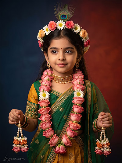 Prompt Seen Krishna Photo Editing Boy