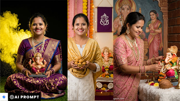Top 5 Realistic Ganesh Chaturthi AI Photo Editing Prompts Gemini (Free)