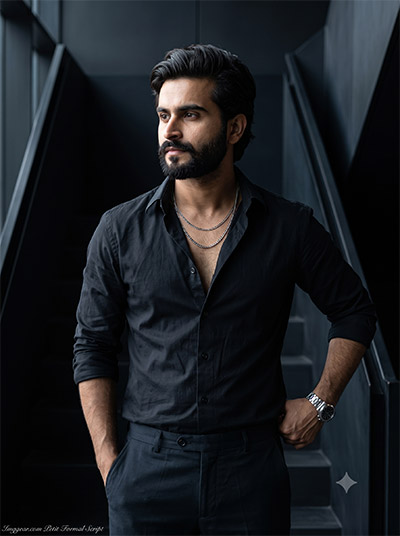 luxury men photoshoot prompt