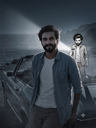 Anime Flashlight AI Photo Editing Prompt