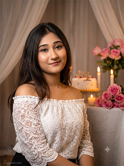 birthday DP AI prompt for girl