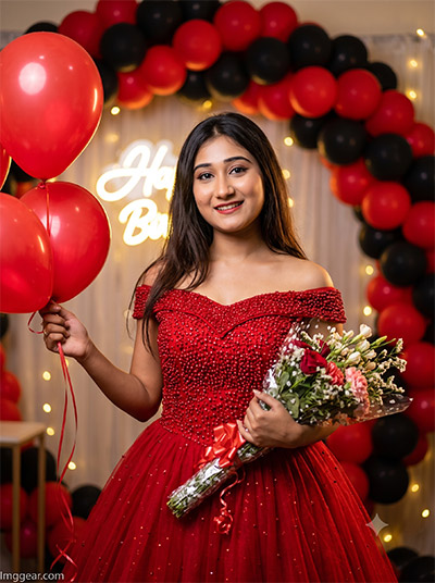 birthday DP AI prompt for girl