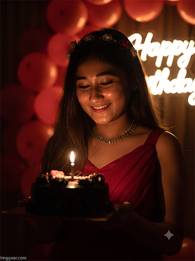 happy birthday AI prompt for girl